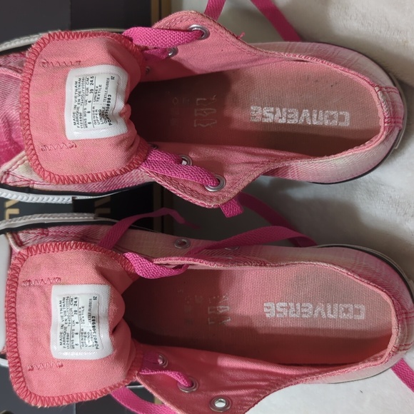 🩷 Pink Plaid Converse All Stars 🩷 - Picture 8 of 9